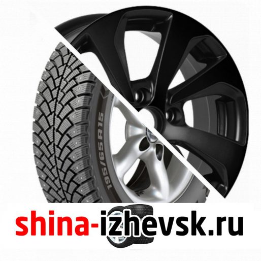 Колесо в сборе BF Goodrich G Force Stud 195/65 R15 Q 95 + RST R005 6xR15 4×100 ET40 DIA60.1 Черный полностью матовый в Ижевске